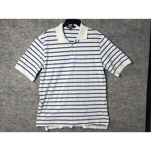 Polo Ralph Lauren Shirt Mens Large White Short Sleeve Polo Pony Rugby Pima Soft